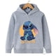 thumbnail image 2 of Sudadera con capucha de Stitch para niños, sudadera Kawaii, nueva ropa informal de dibujos animados de anime a la moda, para niñas y niños, top cálido, 2 of 5