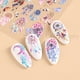 thumbnail image 3 of Pegatinas Dream Catcher para uñas, deslizadores 5D en relieve, plumas coloridas, flores abstractas, calcomanías de esmalte de uñas de boda, decoración de FB5D-K163, 3 of 4