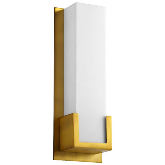 13.62 Inch 6.3W 120V 1 Led Wall Sconce-Aged Brass Finish Oxygen Lighting 3-540-40