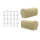 thumbnail image 1 of 1 Par De Franela Sofá Reposas Cubiertas Protectores + 20 Piezas Cama Pasadores Beige, 1 of 9