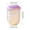 thumbnail image 3 of Vaso portátil de ensalada de frutas de doble capa con tenedor integrado, tapa sellada, diseño de drenaje y plástico apto para alimentos, de 15x10 cm para el almuerzo y uso para llevar., 3 of 6