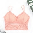 thumbnail image 4 of Elainilye Fashion Womens Bras No Underwire Full Support Underwear Lace Breathable Bra Underwear Padded Bras for Women,Pink, 4 of 4