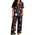 thumbnail image 2 of TGPMGRZ Women's Christmas Pajamas Set Long Sleeve Comfort Fit Matching Set, 2 of 7