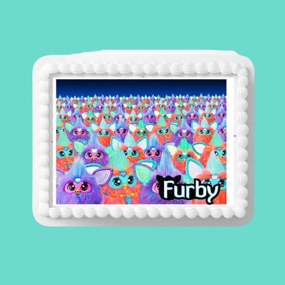 Furby -1/4 (Quarter Sheet) Edible Photo Image Cake Decoration Topper