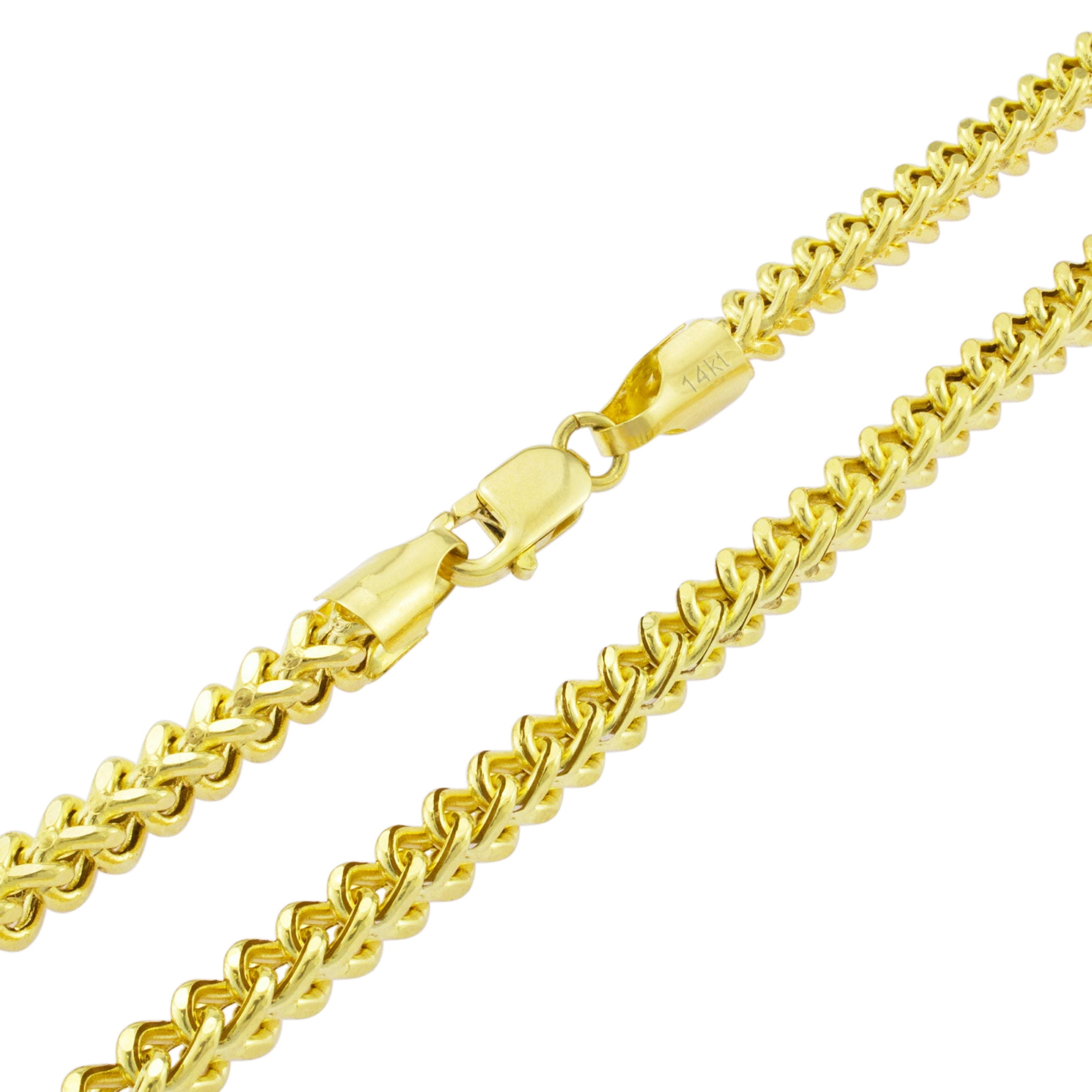 Nuragold 14k Yellow Gold 10mm Solid Rope Chain Diamond Cut 