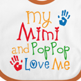 thumbnail image 4 of Inktastic Mimi and Poppop Love Me Boys or Girls Baby Bib, 4 of 4