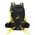 thumbnail image 1 of Mochila impermeable para viajes en bicicleta, senderismo, acampada, escalada, con cubierta para la lluvia, color negro y amarillo, 1 of 8