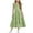 Green, variant on Girls Dress Boho Flutter Sleeve Tiered A Line Summer Dresses Kids Square Neck Flowy Sundress 3-13 Years