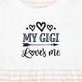 thumbnail image 4 of Inktastic My Gigi Loves Me Girls Baby Dress, 4 of 5