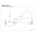 thumbnail image 2 of Kingston Brass KB8791NFLLS NuWave French Centerset Kitchen Faucet, Polished Chrome, 2 of 2