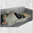thumbnail image 6 of Saying Soft Flannel Fleece Throw Blanket, Blackboard the Phrase Morning Written on It Next to Vase Fresh Flowers, Cozy Plush for Indoor and Outdoor Use, 60" x 80", Multicolor, by Ambesonne, 6 of 6