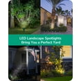 thumbnail image 4 of EDISHINE Garden Spotlight Outdoor, LED Landscape Light, 5 Color Lenses, Waterproof, Adjustable, 1 Pack, 4 of 11
