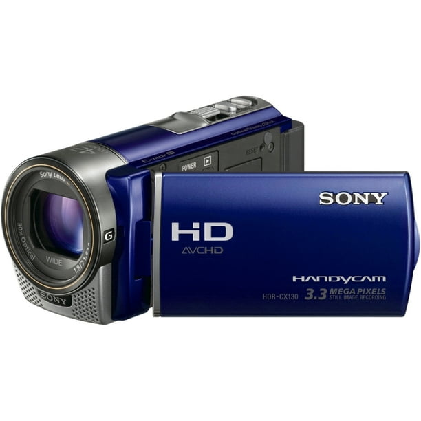 Sony Handycam HDRCX130 Digital Camcorder, 3" LCD Touchscreen, 1/4