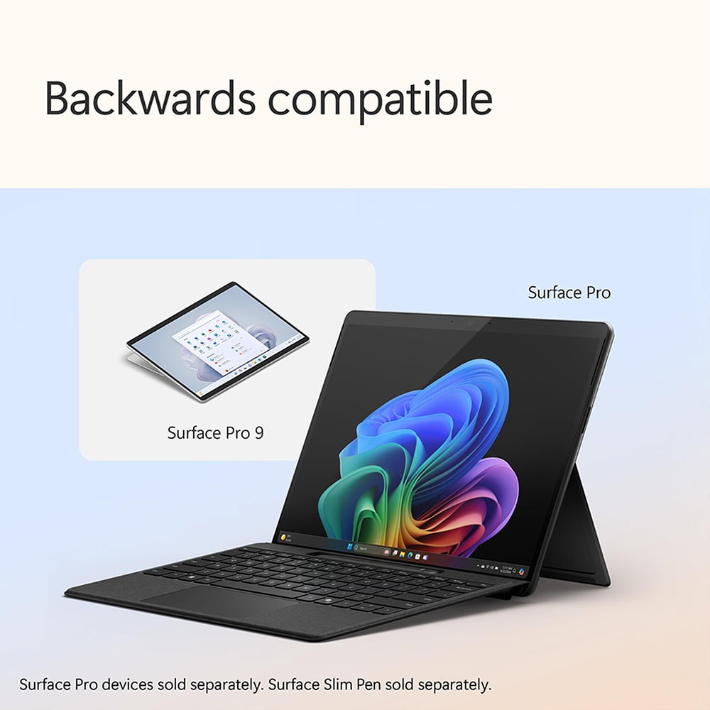 Microsoft Surface Pro Flex Keyboard for Pro 11th Edition/Pro 9/Pro 8 with Pen Storage, Black