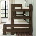 thumbnail image 5 of Max & Lily Bunk Bed Twin over Full Size, Modern Farmhouse Solid Wood Bunk Beds for Kids, 5 of 9
