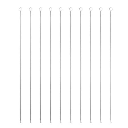 

HEMOTON 10pcs DIY Beaded Tools Beaded Stainless Steel Needles Beading Tool Beaded Supplies