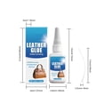 thumbnail image 2 of Kit de Reparación de Cuero Pegamento Adhesivo 50Ml, Tejido Doméstico de Ajuste Rápido para Zapatos Y Tapicería, Reparación de Pegamento de Cuero con 4 Boquillas de Punta Fina, No Tóxico E Inodoro, 2 of 9