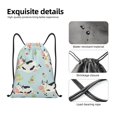 thumbnail image 4 of Saiise Cute Cows Pattern Sports Drawstring Backpack - String Swim Gym Bag with Wet Proof Pocket for Women&Men-Medium, 4 of 6