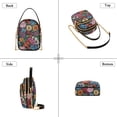 thumbnail image 3 of FORMRS Crossbody Bag for Women Quilted Travel Shoulder Cell Phone Purse with Chain Strap Handbag, Vibrant Flowers Pattern, 3 of 7