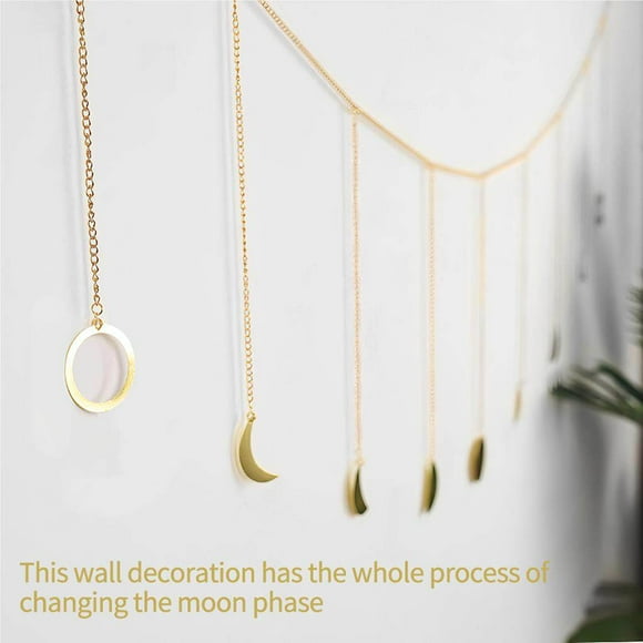 Moon Chains Wall Decoration Moon Phase Ornaments Moon Hanging Room Decor