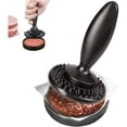 thumbnail image 3 of Clearance & Promo, Meat Tenderizer Tool-Pounder, Sided Steak Beef Poultry, Stainless Steel, Easy Tenderize, Kitchen Tool, Perfect for Home/Camping New Release | Resin, Black, Akmoler, 3 of 9
