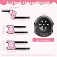 thumbnail image 3 of Adjustable Kids Bike Helmet Set with Knee, Elbow and Wrist Pads, Toddler Helmet for Ages 3-5-8-14 Boys Girls, Protective Gear Set for 3-14 Kids & Youth, for Bikes Skateboards Rollerskates, 3 of 6