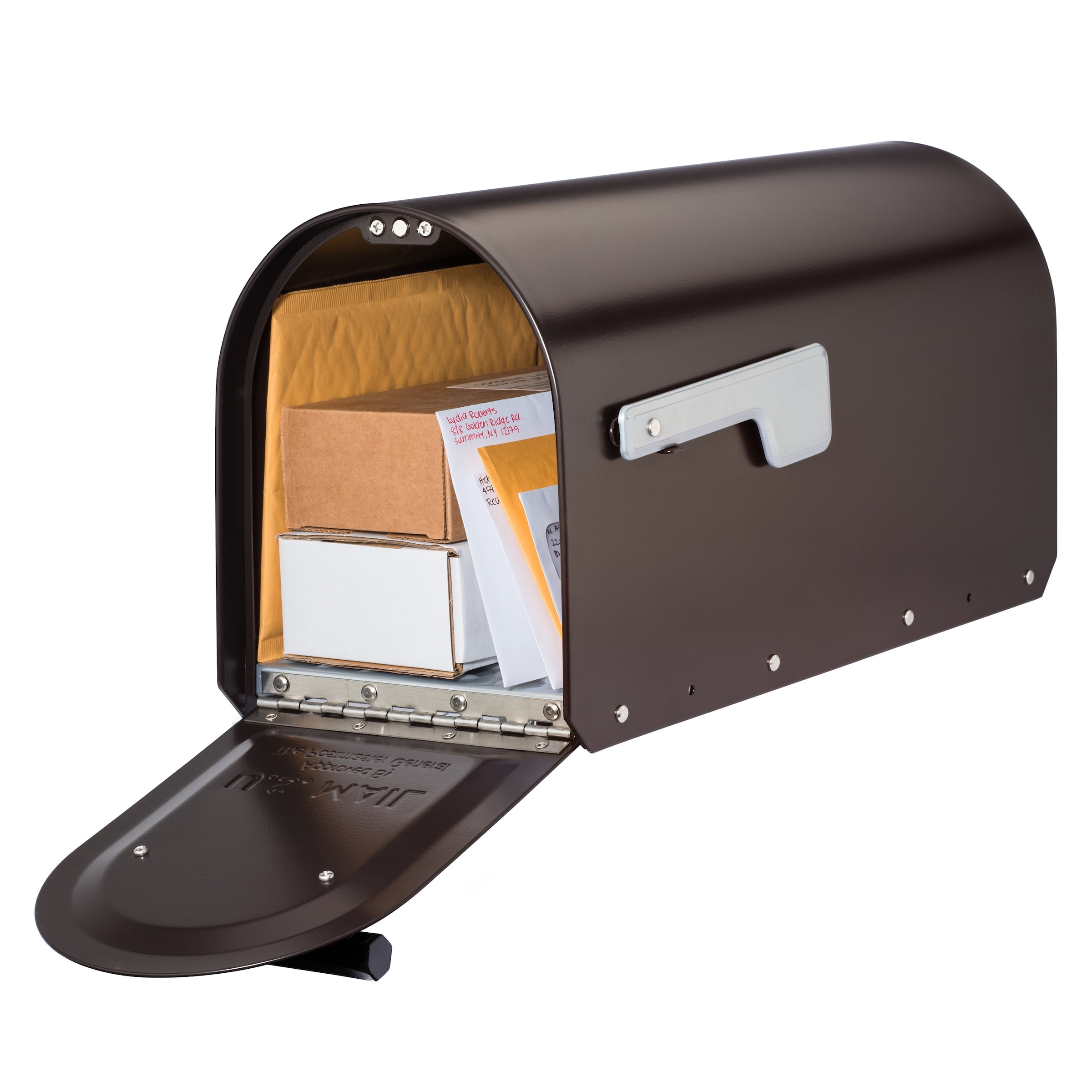 Architectural Mailboxes 5560RZ-SR Sequoia Heavy-Duty Post Mount Mailbox - Rubbed Bronze - Large