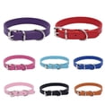 thumbnail image 4 of Conjunto de 5 piezas (negro), collar de cuero para perro M de 42*1,8 cm, collar ajustable con suave acolchado, de cuero acolchado para perros pequeños, medianos o grandes., 4 of 5