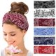 thumbnail image 1 of Diadema para mujer, ancha, elástica, suave, bohemia, fina, accesorios para diadema, diadema para mujer, deportes de yoga (6 uds) Rojo Verde, 1 of 5