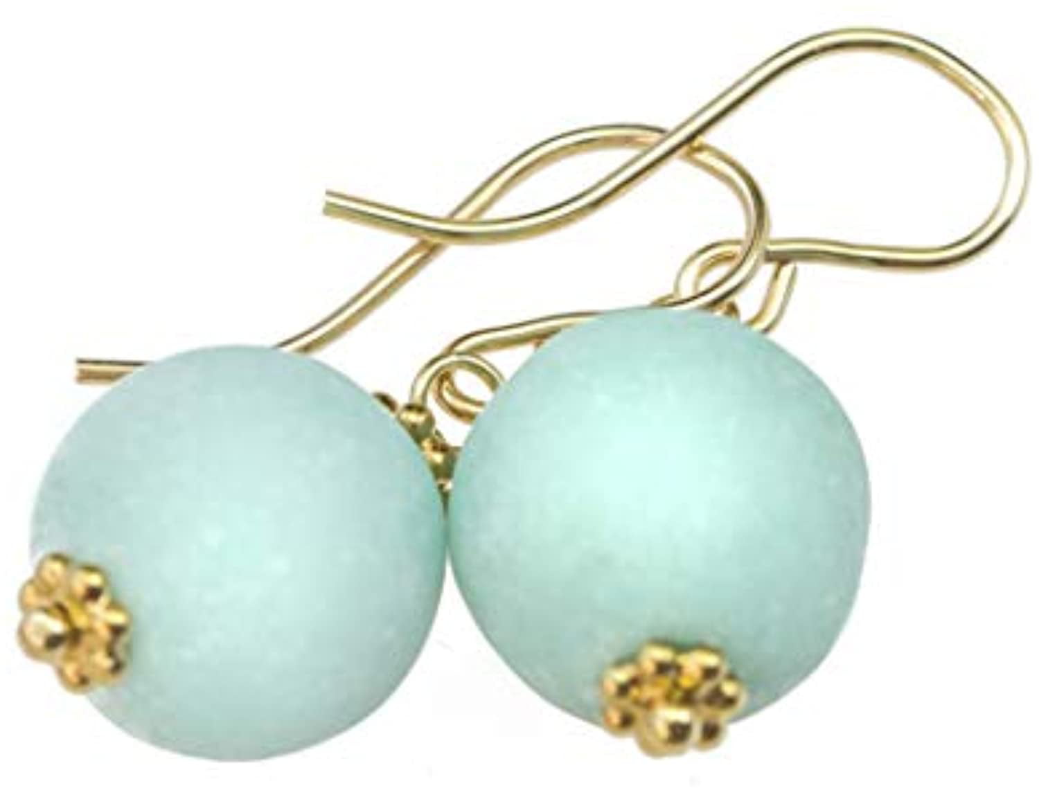 Gemstone Beaded Dangle Earrings Turquoise Bar Drop Earrings Minimal Everyday Jewelry.