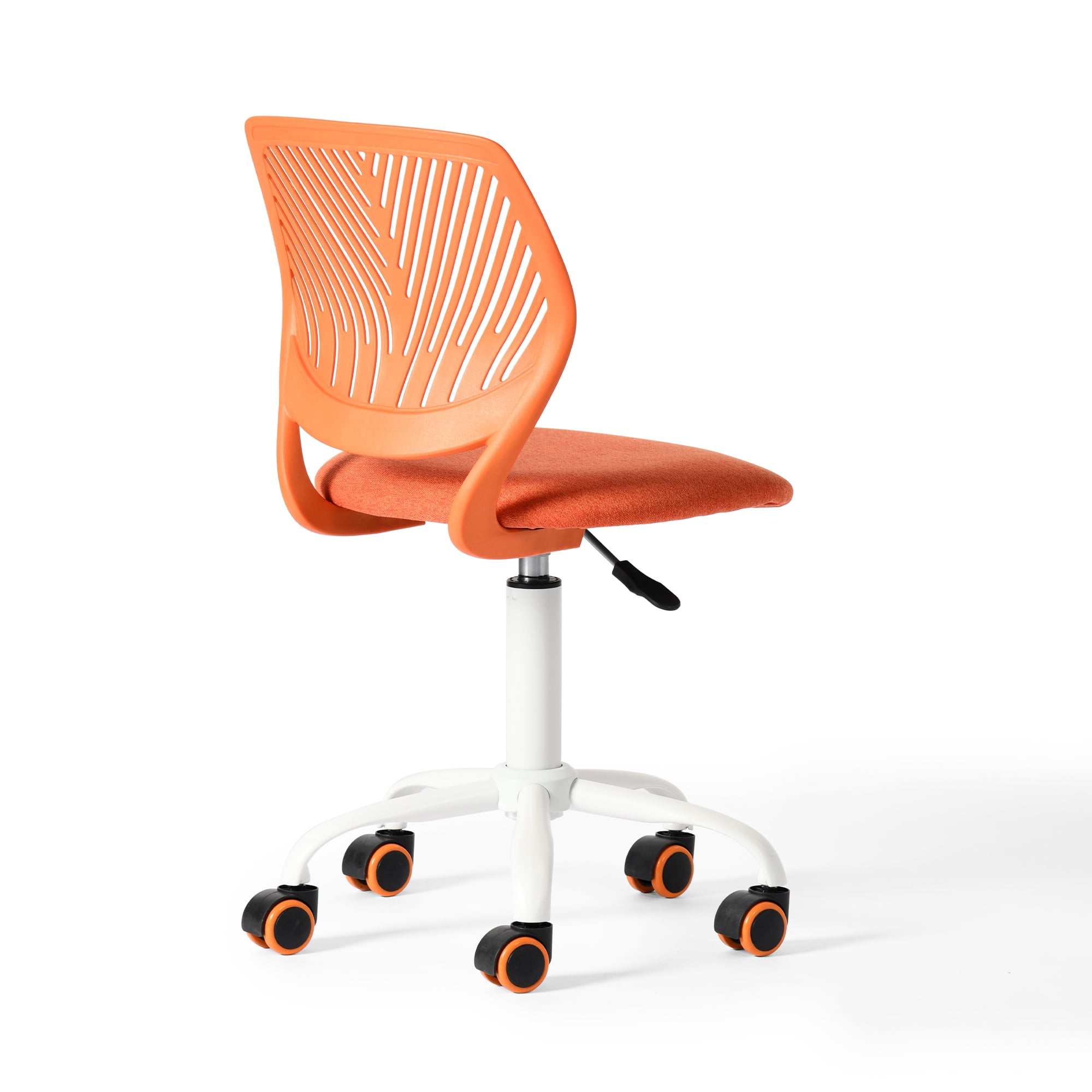 Homy Casa Adjustable Teen Desk Chair with Wheels, Swivel Office Chair with Mesh Back, Citrus POP