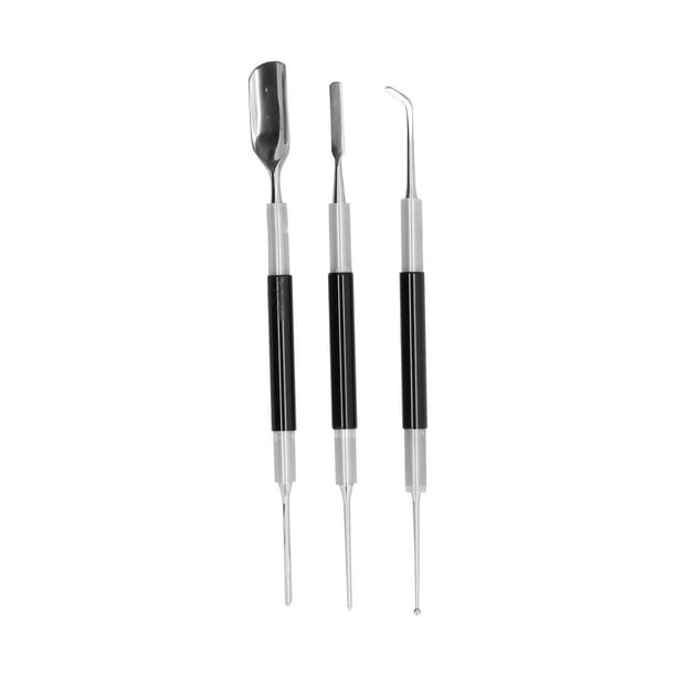 Juego de 3 agujas de acero inoxidable para café latte, bolígrafo para arte latte, herramienta para decorar café en casa.