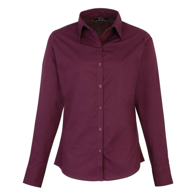 Premier Blouse en Popeline à Manches Longues pour Femmes