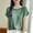 Army Green, variant on Summer T-shirts for Women, ZHUGeLI Fashion Women's Casual Solid Color Short Sleeve Round-Neck Blouses Shirts