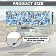 Performated Window Graphics Forchrinse Blue Lightning Rear Window Decals for Trucks and SUV ...