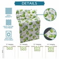 thumbnail image 6 of Green Lemons Table Runner 72 Inches, Summer Watercolor Blue Bow on Fruits Bed Runner Dresser Scarves Tabletop for Indoor Outdoor Parties/Ceremony/Banquet, 14" x 72", 6 of 9