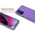 thumbnail image 4 of Tekcoo Moto G Stylus Shockproof Rubber Armor Protective Cell Phone Case for Motorola Moto 5G,Purple, 4 of 7
