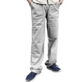 thumbnail image 6 of Genuiskids Men Casual Cotton Drawstring Pants Summer Elastic Waist Solid Color Loose Lounge Pants Jogger Trousers with Pockets, 6 of 8