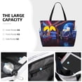 thumbnail image 3 of Balery Futuristic Bar Space View Beach Travel Bag - Water-Resistant, Large Capacity Lightweight Tote with 7 Pockets for Women and Men - Perfect for Beach, Pool, Gym, and Travel, 3 of 7