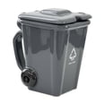 thumbnail image 2 of Grey Trash Can Shaped Coffee Mug, Ceramic Coffee Mug with Lid, Funny Coffee Mug, Gag Gift, Funny Desk Decor, 5X2.5X4.5 Inch Quirky Cup with Handle, Ideal for Daily Hot Beverages, 2 of 8