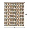 thumbnail image 5 of Colorful Geometric Chevron Pattern Shower Curtain 72"x84" ,Bathroom Decorative Shower Curtains Set with 12 Hooks,Modern Waterproof Washable Shower Curtain, 5 of 6