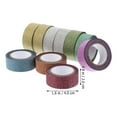 thumbnail image 3 of WRISTBIQUE Decorative Tape Washi Tapes for Students Assorted Color Hand-tearable for Scrapbooks 10pcs, 3 of 10