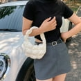 thumbnail image 3 of Bolso de mano acolchado para mujer, bolso de hombro acolchado ligero, bolso de mano acolchado tipo hobo 2023, bolso acolchado con pliegues en forma de nube, 3 of 7
