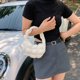 thumbnail image 3 of Bolso de mano acolchado para mujer, bolso de hombro acolchado ligero, bolso de mano acolchado tipo hobo 2023, bolso acolchado con pliegues en forma de nube, 3 of 7