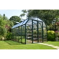 thumbnail image 4 of Palram - Canopia Grand Gardener 8' x 12' Clear Walk-In Greenhouse - Green - with 2 Roof Vents, 4 of 11