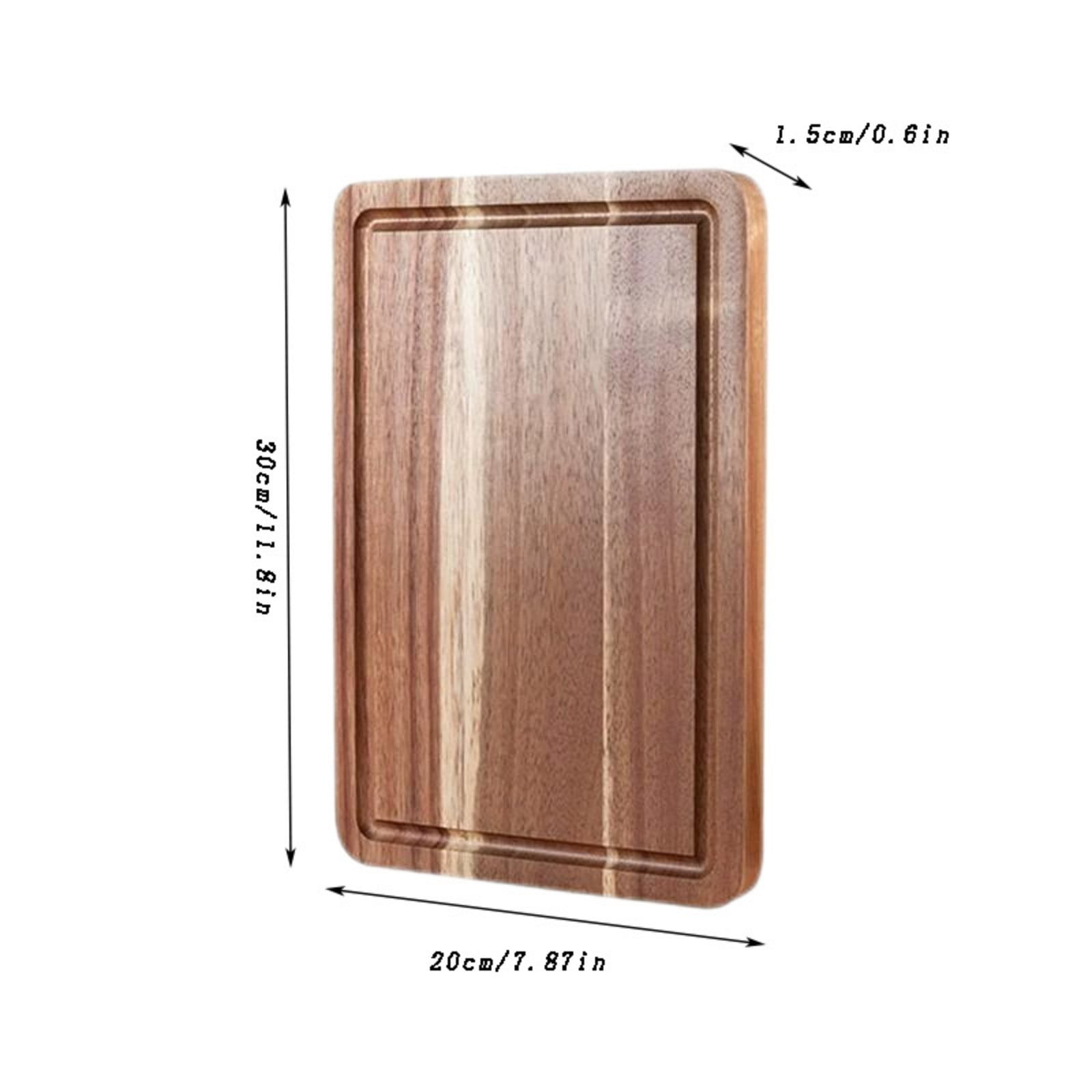 Wood Cutting Board with Handle Charcuterie Board/Serving Board/Cheese, Bread, Vegetables & Fruits Serving Board (Rectangular)