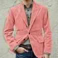 thumbnail image 5 of Zimjoy Pink Suit Jackets for Men Slim Fit Casual Blazer Jacket One Button Vintage Corduroy Suit Jacket Work Office Business Blazers Jackets Prom Party Sport Coats, Pink XL, 5 of 5