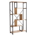 thumbnail image 1 of Estantería Librero de 5 Niveles con Diseño Industrial | Mueble Organizador con Estructura Metálica y Repisas Tipo Madera, 1 of 7