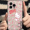 thumbnail image 1 of Cute Cartoon Hello Kitty For iPhone 13 12 Pro Max Mini 11 Pro X XR XS Max 6 6S 7 8 Plus Se2 Clear Phone Case Cover Coque LXY, 1 of 7