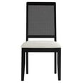 thumbnail image 6 of Side Dining Chair, Set of 2, Black, Fabric, Kitchen Cafe Bistro Hospitality Restaurant, Modern Contemporary HB36820, 6 of 10